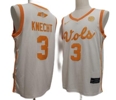 Dalton Knecht Tennessee Basketball Men Jersey All Stitched cream