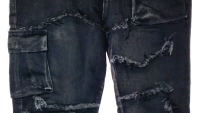 Valabasas Jeans 38W 32L 38x32 Black Button Fly Slim Fit Denim