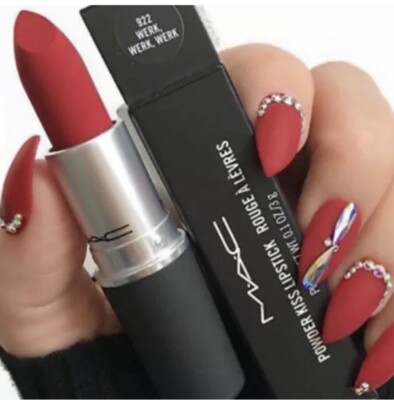 MAC Powder Kiss Lipstick 922 Werk, Werk, Werk Full Size Authentic BNIB NEW 0.1oz