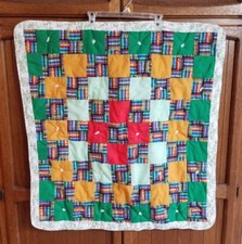 Handmade Baby Quilt Multi-Color Unisex Crayon