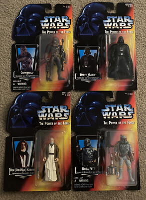 Lot 23 Of Vintage Kenner 1995 Star Wars Power of The Force Figures