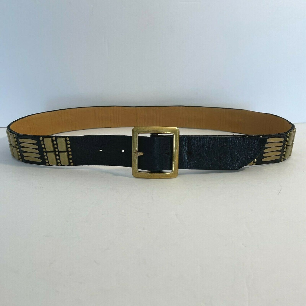 Cordera leather belt w mixed metal 36 Classic Belt Caramel Crocodile Cordera main image 4