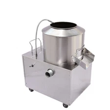 480LBS /H Potato Washer 1500W Electric 430 Stainless Steel Potato Peeler