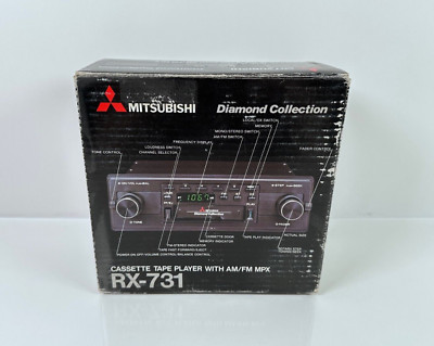 (NEW) Mitsubishi RX-731 Diamond Collection Cassette Tape Player Radio AM/FM MPX