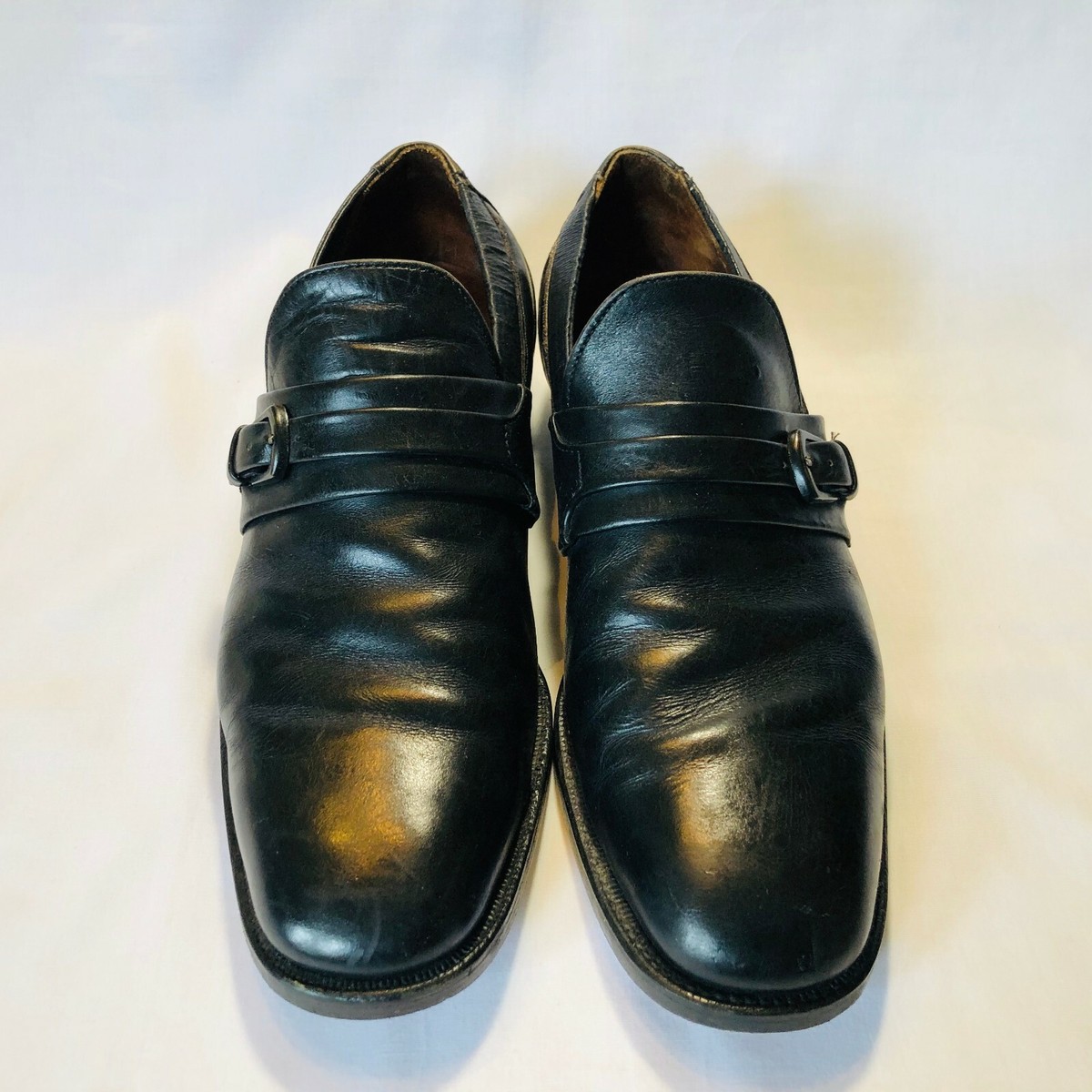 E. T. Wright Size 10.5A Black Leather Loafer with Buckle | eBay