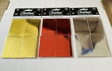 60 x metaliczne złote, czerwone i srebrne metki upominkowe ze sznurkiem *Fabrycznie nowe*