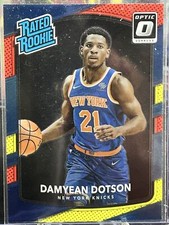 2017-18 Donruss Optic #166 Damyean Dotson Red and Yellow Rated Rookie