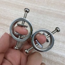 1Paar Metall Nippelklemmen Nipple Clamps Bondage BDSM Sklave Brustclips Frauen