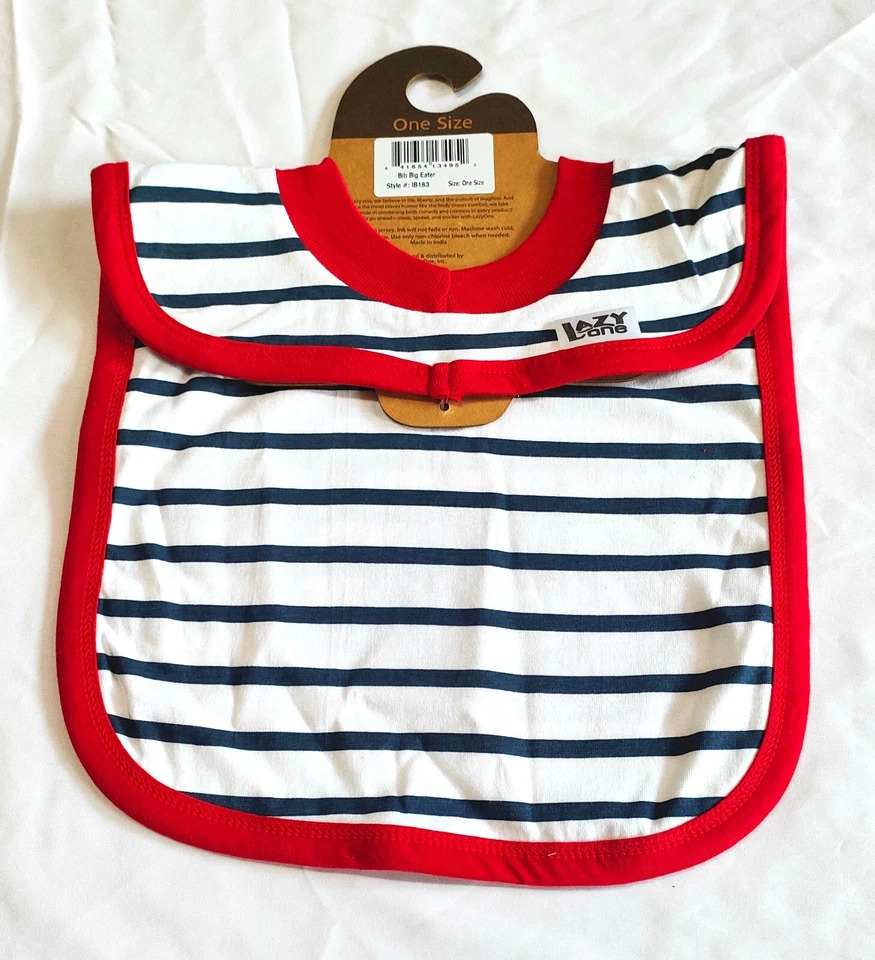 2 x Lazyone Baby Bibs Over Head Cotton Animals Baby Towel Feeding Bibs Set D29 - Image 3 of 4