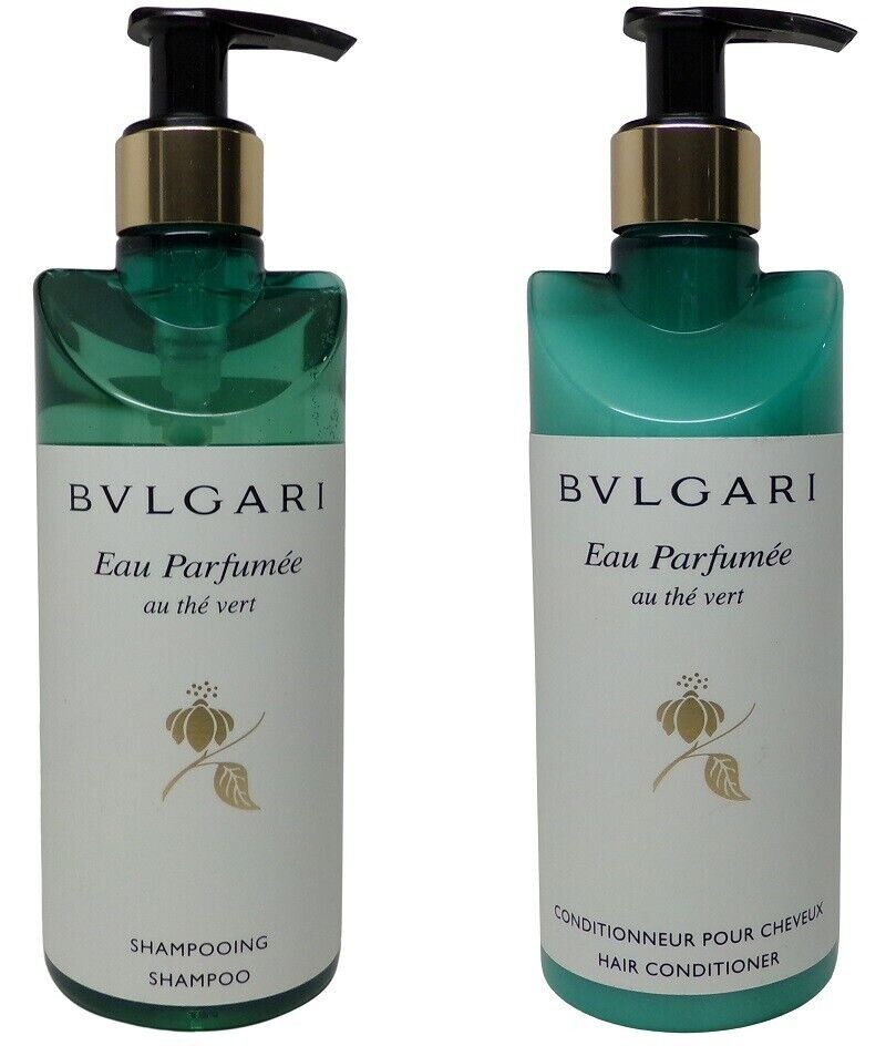 Bvlgari Eau Parfum&eacute;e Au the Vert Green Tea Shampoo and conditioner 300ml New