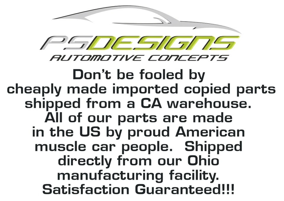 Alerón de mimbre PSDesigns para Dodge Charger 2 piezas SRT SCAT Hellcat 15-23 Foto 2 de 4