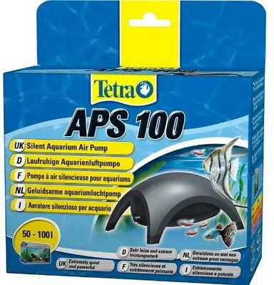 TÉTRA Tetra APS 100 Aquarium Luftpumpe leise Membranpumpe Aquarien 50-100 L schwarz