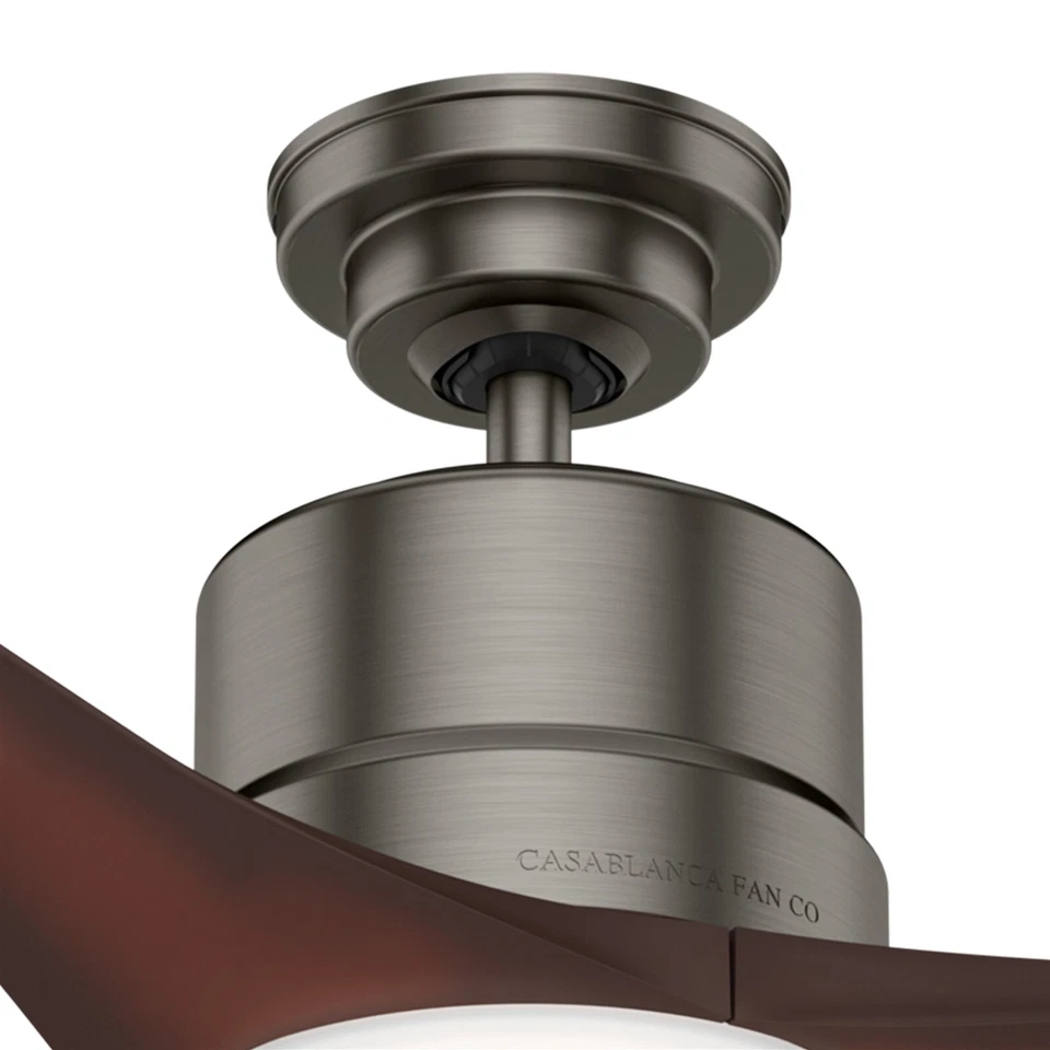 Ventilador Casablanca 52 pulgadas contemporáneo acabado pizarra cepillada ventilador de techo con kit de luz Foto 4 de 4