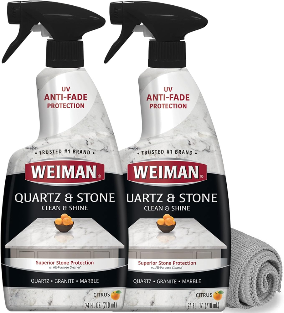 Weiman Quartz Countertop Cleaner and Polish for a Streak-Free Shine