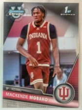 2023-24 Bowman University Chrome #92 Mackenzie Mgbako 1st Indiana U Basketball