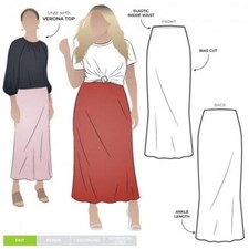 Style Arc Sewing Pattern Genoa Bias Cut  Skirt Sizes 18-30