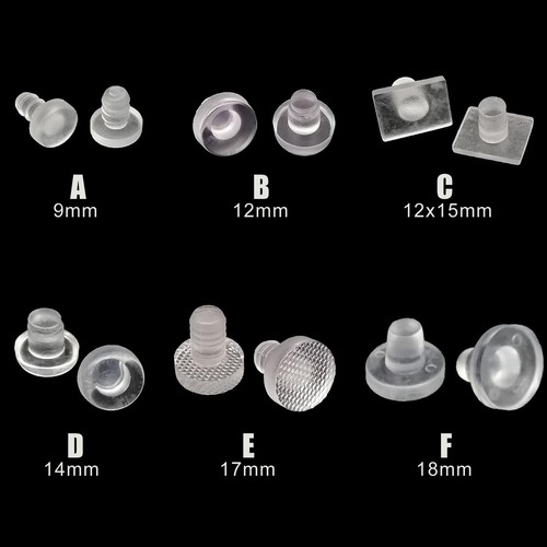 24pcs Soft Clear Furniture Table Chair Leg Feet Glide Slide Pad Floor