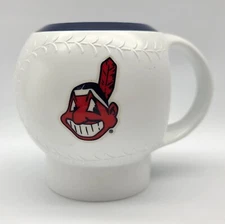 ⭐️ Vtg 1993 MLB Cleveland Indians Plastic Baseball Drink Holder Insulated Cup