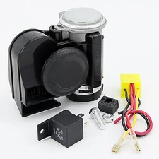 12V Electric Air Horn for Boat Truck Car Motorcycle Dual Tone Trumpet Super Loud