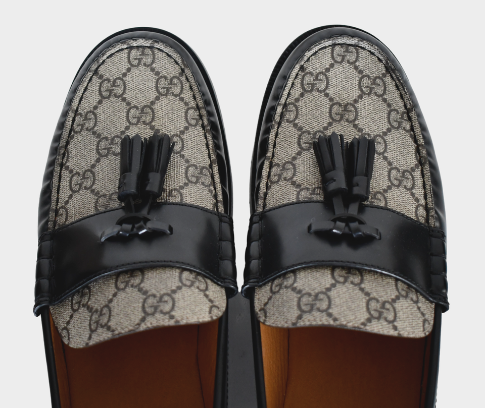 GG Men's 25 Maxi GG Loafer Black Canvas 720794