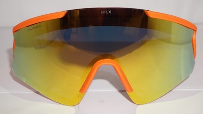 HILX New Sunglasses KINETIK Ronin Orange Gold MIrror C01 138