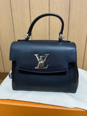 Louis Vuitton Lockme Ever MINI 2-Wege Leder Handtasche M20997 Schwarz Damen G...