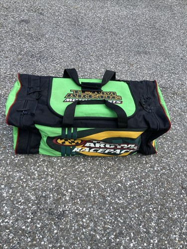 Vtg Arctic Cat Team Motorsports Racepack Canvas Duffel Gear Cargo Bag 32x16x14”