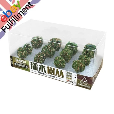 12pcs Simulation Bush Tree Model Miniature Scene For 1:35/1:48/1:72/1:87 Scale
