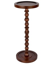 Round Solid Wood Side Table