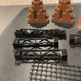 Lego Agents lot Rock Panel 2x4x6 trans neon orange marbled Fire Castle 8637 7199