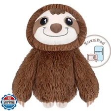 SUZZIPAD Microwavable Stuffed Animal, Heated Sloth Plush for Anxi