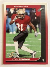 2002 Score #303 Michael Lewis Rookie Card RC Eagles. rookie card picture