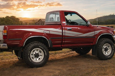 Vintage Retro Style Vinyl Decals Graphics Compatible With Toyota Pickup 89 Model