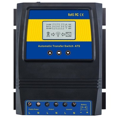 Dual Power Controller 50A 5500 Watt Automatic Transfer Switch for Off Grid So...