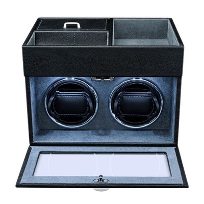 Mcbazel Automatic Double Watch Winder with Storage Box, Watch Winders for 2 W...