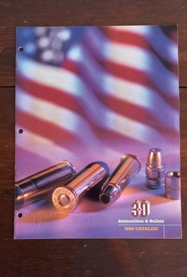 Vintage 3-D Ammunition & Bullets 1998 CATALOG  2001   10 Pages