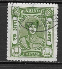 1947 BUNDI, SG88 CAT £40 FINE USED, 1 ANNA,KGVI,KG6,INDIA INDIAN STATES