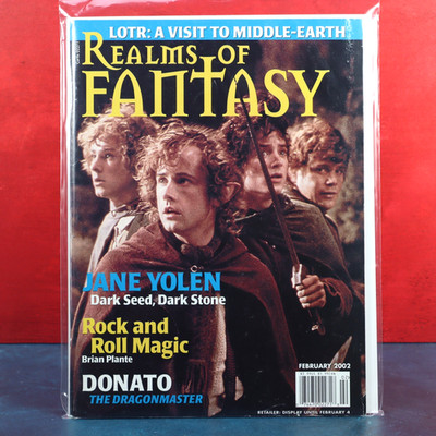 Realms Of Fantasy Magazine Lord Of The Rings Visit To Middle-Earth Hobbits 2002