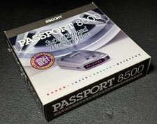 Escort Passport 8500 X50 Radar Detector Silver Case In Box - Auto Adapter
