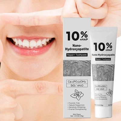 MARKENLOS ​120g 10% Nano-Hydroxylapatit Zahnpasta Mundpflege​ Reinigend & Aufhellend​