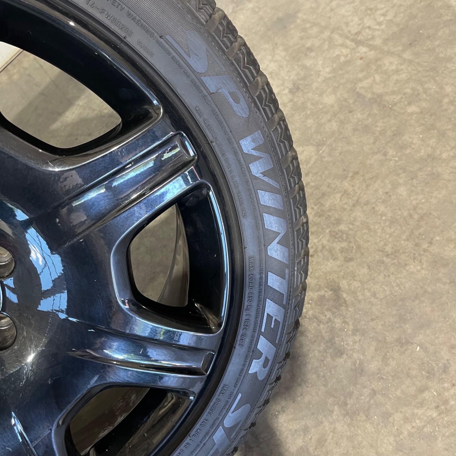 Bentley Continental GT Wheels Set of 4 Black