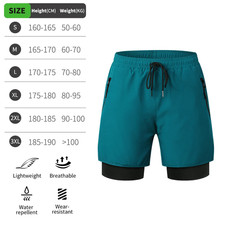 MTB Shorts Summer Men Cycling Shorts 2 in 1 Mountain Bike Padded Shorts Double L