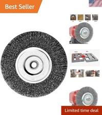 6in Wire Wheel Brush for Bench Grinder - Coarse Steel Wire for Rust Removal