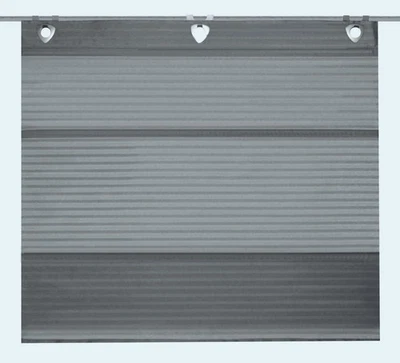 Magnetrollo Querstreifen Deko  grau 45/60/80/100x130cm Rollo Easyfix Raffrollo - Bild 1 von 4