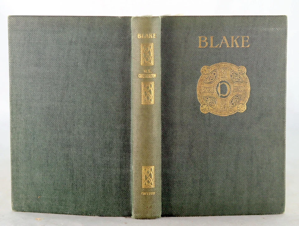 G K Chesterton 1st Ed 1910 William Blake Biography of Blake's Genius Hardcover - Imagem 3 de 4