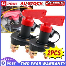 Pair Disconnect Battery Isolator Cut Off Kill Switch Key For Car Marine Boat AU