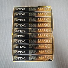 TDK MA-90 TYPE IV 1992 Blank Cassette Tapes Box Of 10 New Factory Sealed