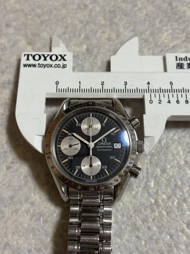 USED Omega Speedmaster 3511.50 Auto Chronograph Black Dial For Repair w/ Box F/S - Picture 12 of 19