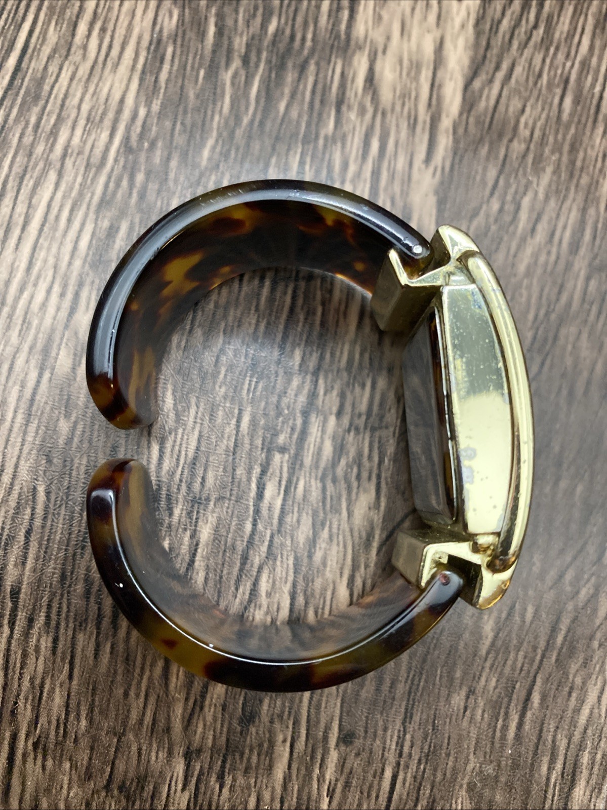 Studio TIME Watch Rectangular Face Gold Toned Sty… - image 3