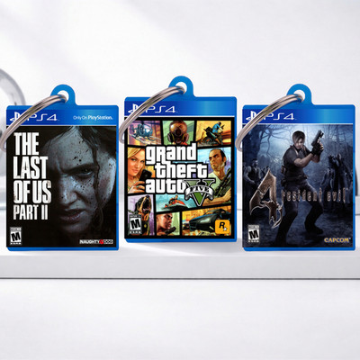 PS4 Mini Game Case Schlüsselanhänger Auswahl | Gaming Keychain Geschenk